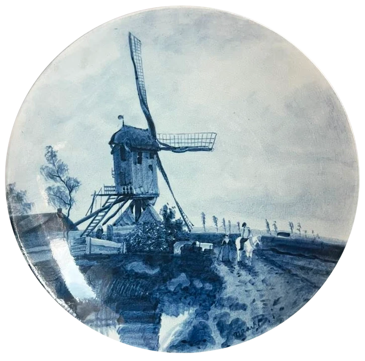 2025010805   De Porceleyne Fles   Wandbord 'Molen' 1