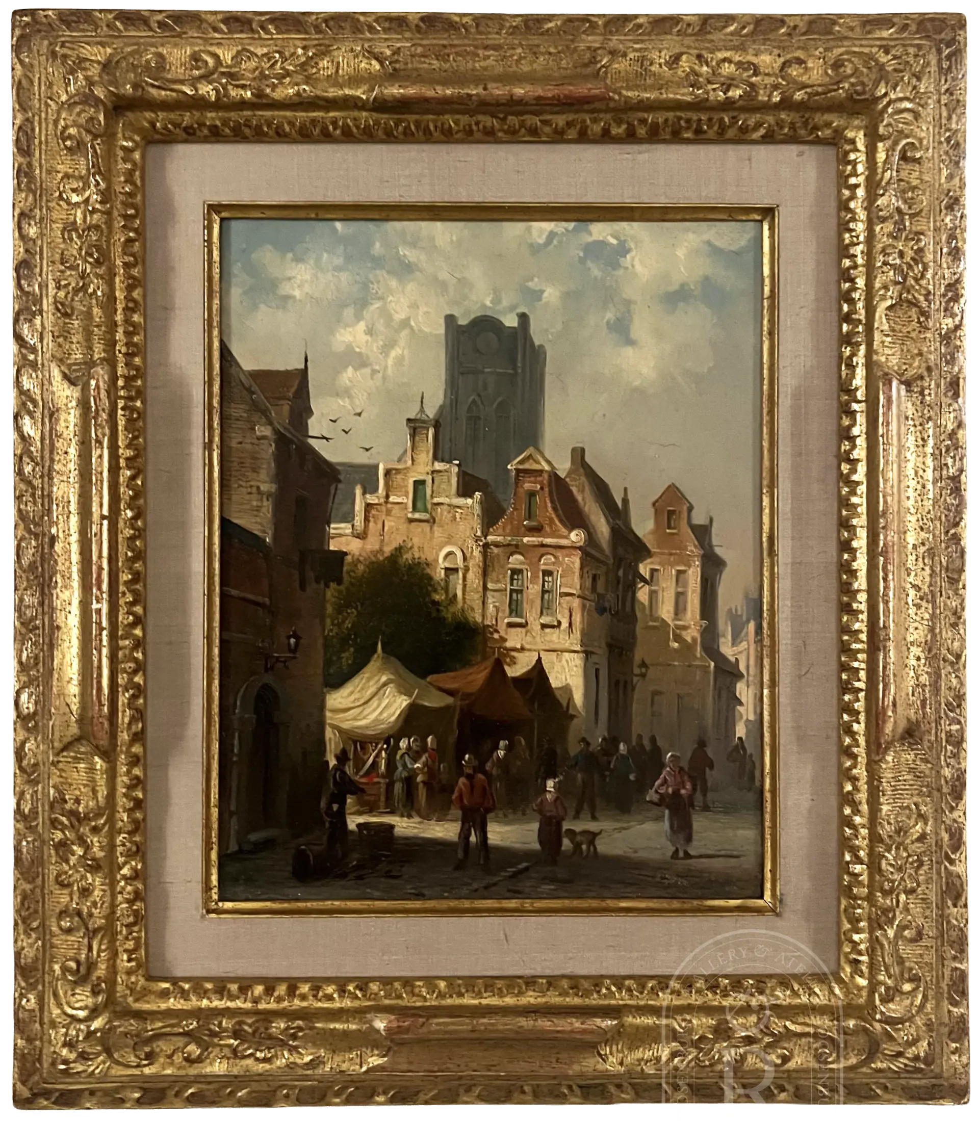 Adrianus Eversen (1818 1897)   Drukke markdag   1