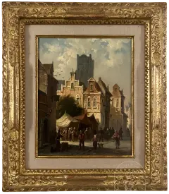 Adrianus Eversen (1818 1897)   Drukke markdag   1