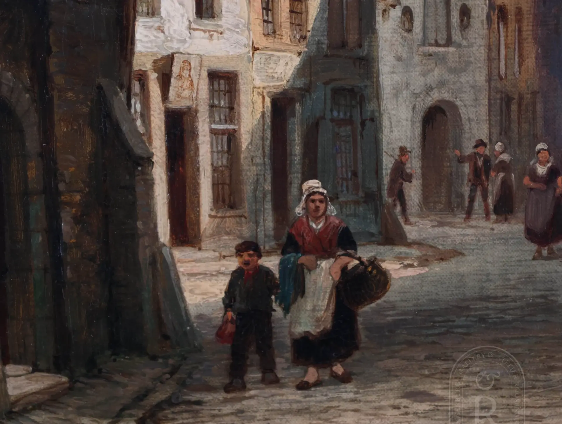 Cornelius christian dommersen 1842 1928 gezicht op stadscentrum 3