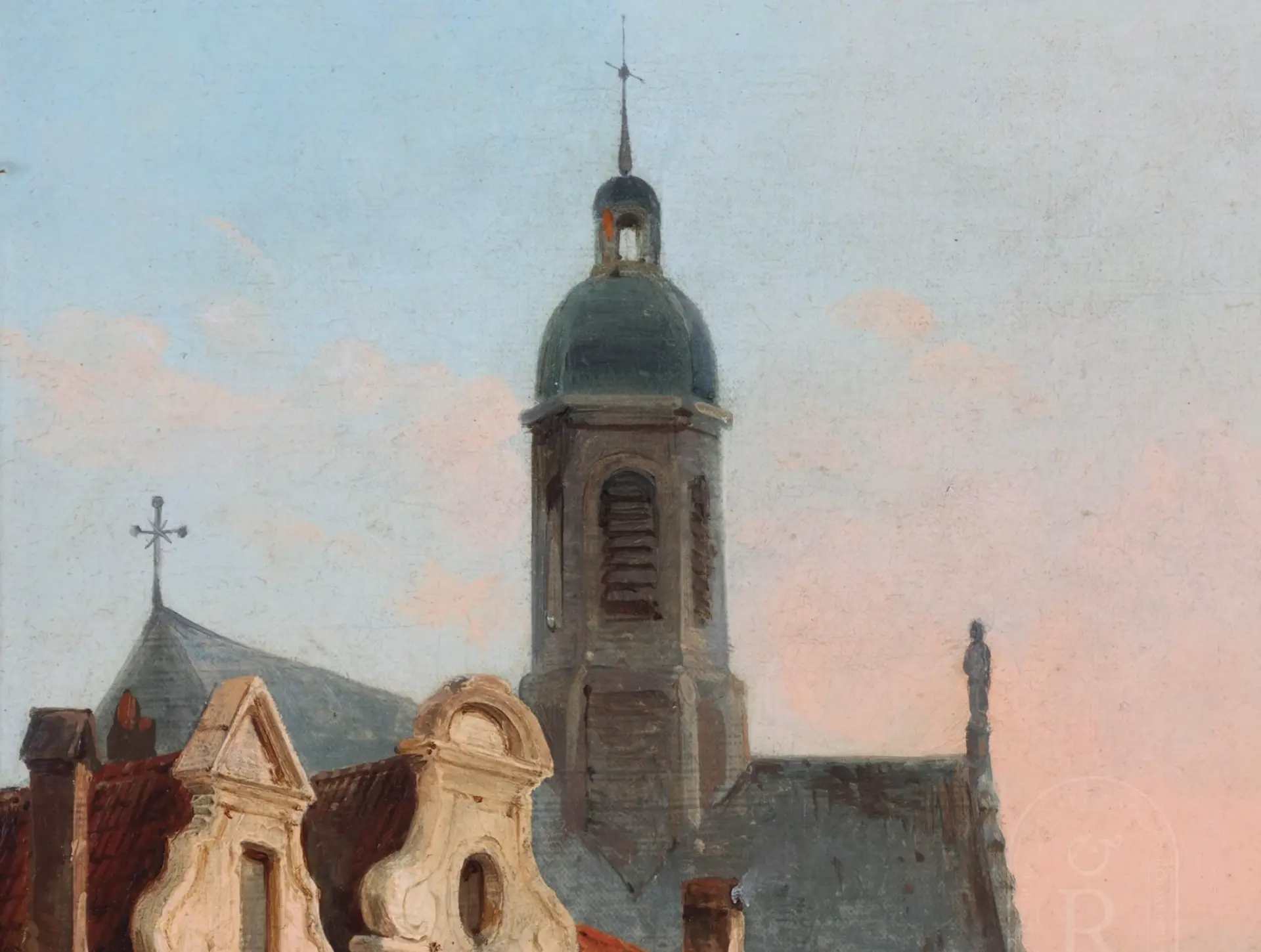 Cornelius christian dommersen 1842 1928 gezicht op stadscentrum 5