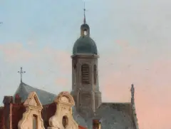 Cornelius christian dommersen 1842 1928 gezicht op stadscentrum 5